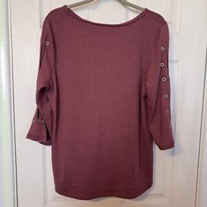Retrology Cold Shoulder Sweater Top